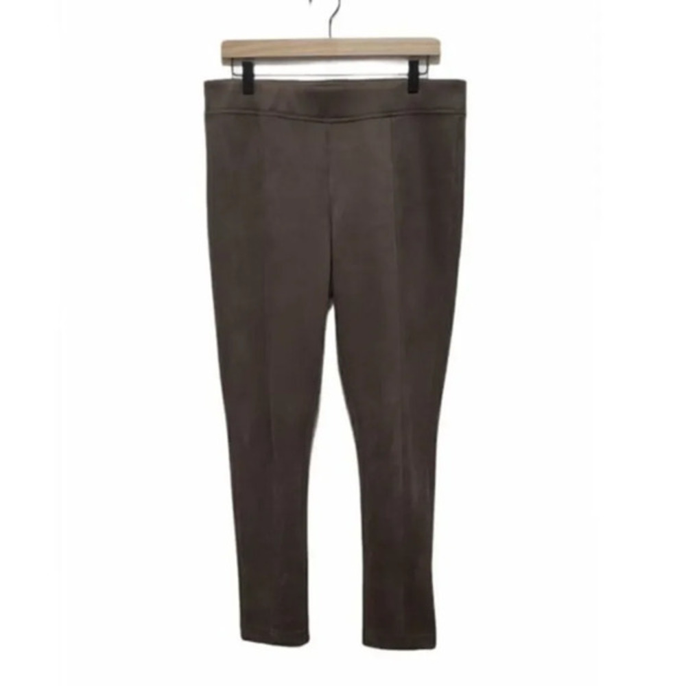 Andrew Marc Brown Suede Straight Leg Pants Large